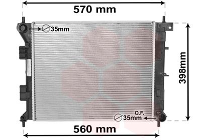 VAN WEZEL Radiaator,mootorijahutus 82002338